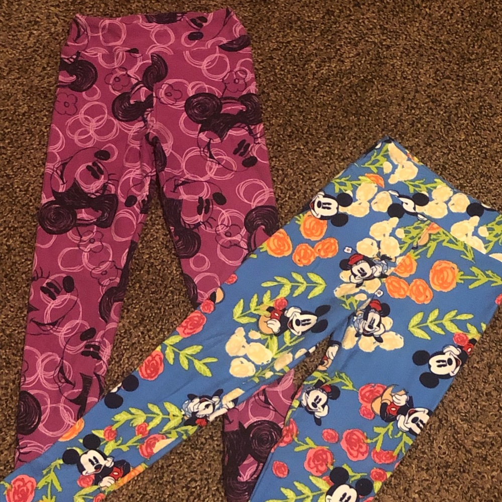 Lularoe Disney character Mickey & Minnie kids size 2